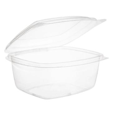 Vegware Compostable PLA Hingled-Lid Deli Containers 473ml/16oz (Pack of 300) - CP412
