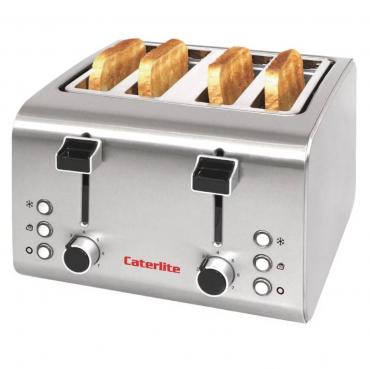 CP929 Caterlite 4 Slot Stainless Steel Toaster