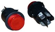 CP.SW.6195 Red Plunger Switch - Indented