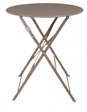 CS898 Bolero coffee pavement style steel table 600mm round