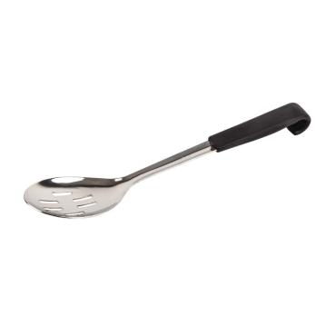 Vogue CS911 Slotted Serving Spoon Black Handle 340mm