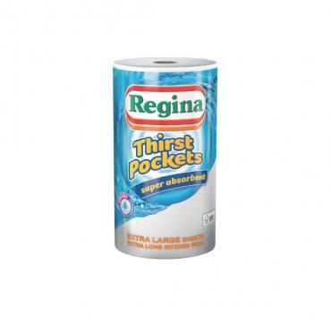 Regina CT325 Thirst pockets Kitchen Roll 100 sheets (Pack of 6)