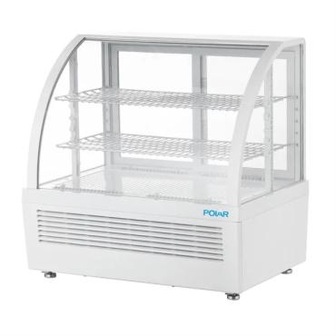 Polar CU637 C-Series Countertop Display Fridge White 100Ltr