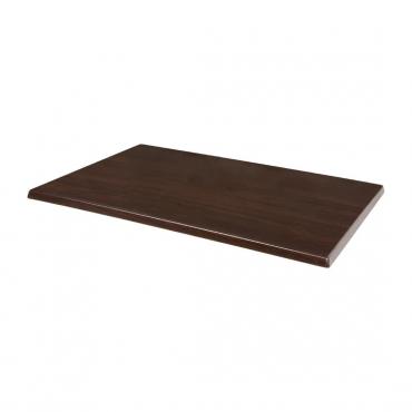 Bolero Pre-Drilled Rectangular Tabletop Dark Brown - CW131