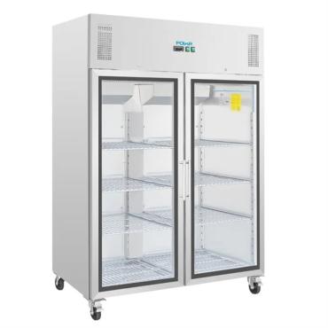Polar CW198 1200Ltr (770 Useable Litres) G-Series Upright Double Door Gastro Display Fridge