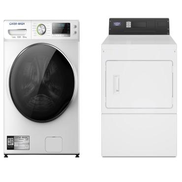 Cater-Wash CW8518HD 18kg Heavy Duty Washing Machine & Maytag 15KG MDE20PN Commercial Dryer