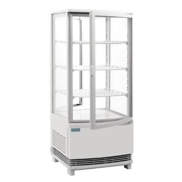 Polar CX576 C-Series Energy Efficient Curved Door Display Fridge White 86Ltr
