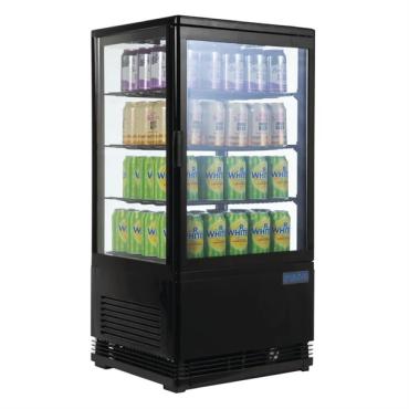 Polar CX577 C-Series Energy Efficient  Display 68 Ltr Fridge Black.