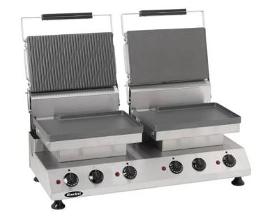 Rowlett DA233 Double Contact Grill Flat and Half Ribbed Plates
