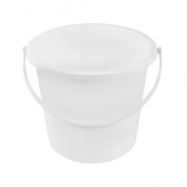 Jantex Round Plastic Bucket White 10Ltr - DA420 