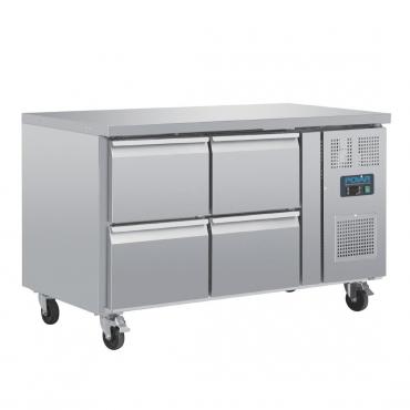 Polar U-Series Four Drawer Gastronorm Counter Fridge - DA547