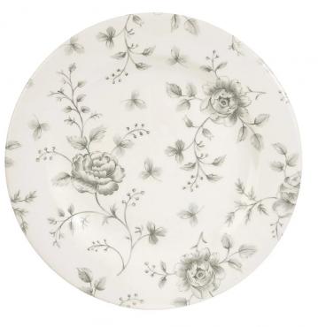 DA667 Churchill vintage prints rose chintz profile plates grey 170mm