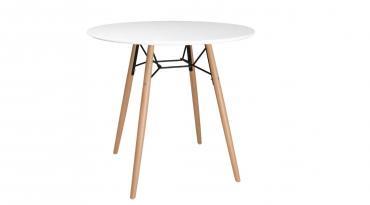 Bolero DB218 Arlo Round White Table 