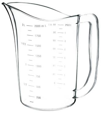 Vogue DB452 Polycarbonate Measuring Jug - 2Ltr / 70 oz.