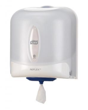 Tork DB461 Reflex Single Sheet White Roll Dispenser.