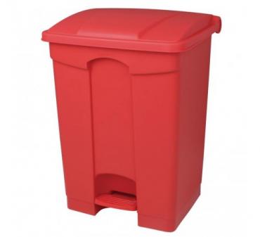 DC708 Jantex kitchen pedal bin red 45Ltr