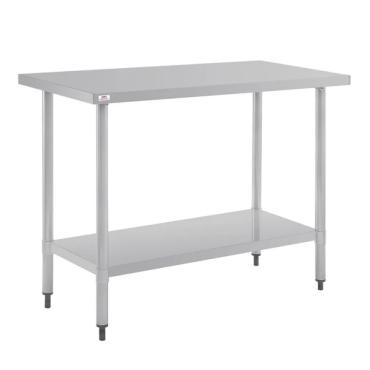 Nisbets Essentials DF677 Self Assembly Stainless Steel Table 1200 x 600mm
