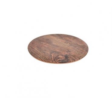 DG542 Rustic Wood Effect Round Platter
