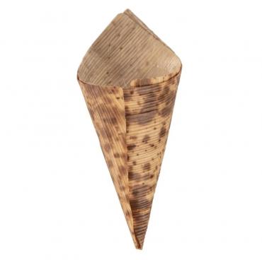 Fiesta Compostable Bamboo Canape Cones 35mm (Pack of 200)
