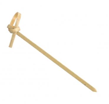  Fiesta Green DK396 Bamboo Looped Skewer - 90mm (Pack 100)