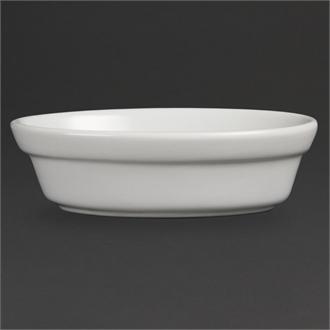 DK806 Olympia Whiteware Oval Pie Bowls 145mm