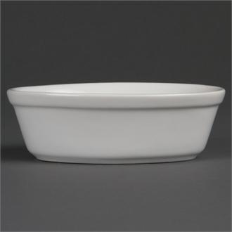 DK807 Olympia Whiteware Oval Pie Bowls 161mm