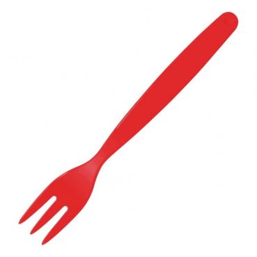 Olympia DL118 Polycarbonate Fork Red - Pack of 12
