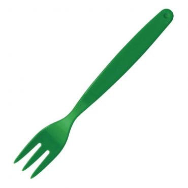 Olympia DL120 Polycarbonate Fork Green - Pack of 12