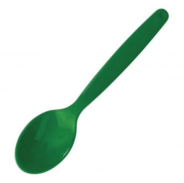 Olympia DL124 Polycarbonate Spoon Green - Pack of 12