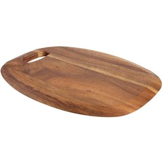DL131 Large Rounded Acacia Presentation Board with Handle
