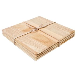 Square Hevea Table Mat (Pack of Four) - Dl145