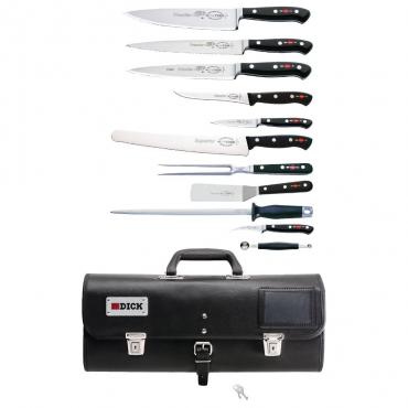 Dick DL384 Premier Plus 11 Piece Knife Set with Roll Bag. 