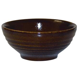 DL409 Churchill Bit on the Side Brown Ripple Snack Bowls 102mm
