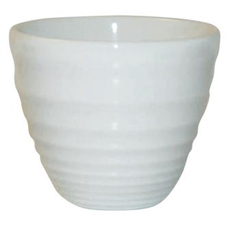DL411 Churchill Bit on the Side White Ripple Chip Mugs 284ml