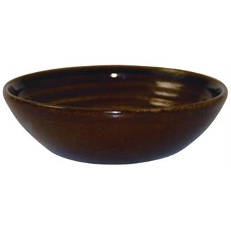 DL422 Churchill Bit on the Side Brown Ripple Dip Dishes 113mm