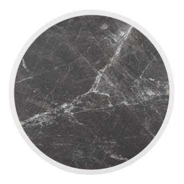 Bolero Fibre Glass Round Table Top Dark Granite Effect