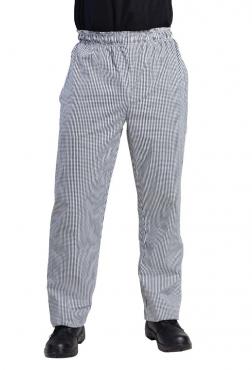 Whites DL712 Unisex Vegas Chefs Trousers Black and White Check.
