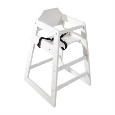 Bolero DL833 Wooden Highchair Antique White Finish