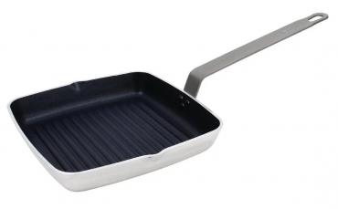 Vogue Square Non-Stick Ribbed Skillet Pan - DL942