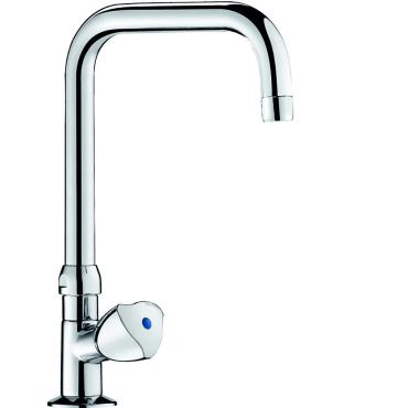 Delabie Dome Control Sink Tap with 150mm Swivel Spout - DLB-D5106