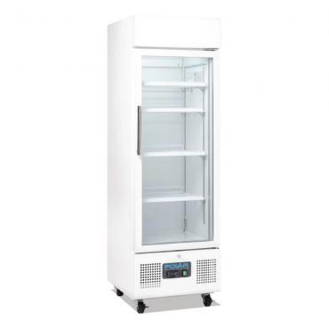 Polar DM075 G-Series Upright Display Fridge 218Ltr White 