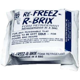 San Jamar B6180 Refreezable Ice Packs - Pack of 6 - DM114