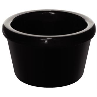 DM161 Kristallon Melamine Plain Ramekins Black 63mm  x 12