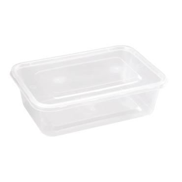 Fiesta DM182 Recyclable Plastic Microwavable Containers with Lids 650ml (Pack of 250)