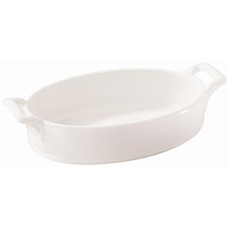 DM299 Revol Belle Cuisine Deep Oval Baking Dishes White 180x 120mm