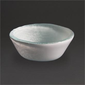 DM378 Olympia Mini Glass Bowls Frosted White 90mm