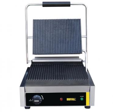 Buffalo DM903 Bistro Contact Grill Large Ribbed