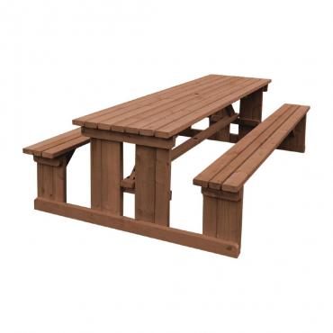 Bolero DM987 Walk in Bench Rustic Brown 8ft