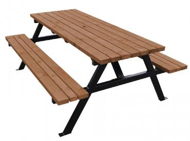 Bolero DM991 Steel Frame Picnic Bench 5ft