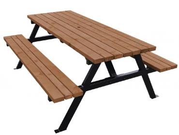 Bolero DM992 Steel Frame Picnic Bench 6ft